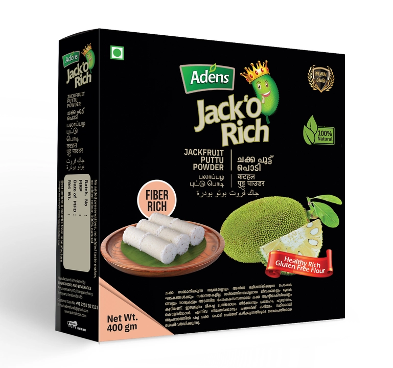 ADENS Jack 'O' Rich Jackfruit Puttu Powder 400gm uploaded by business on 10/12/2022