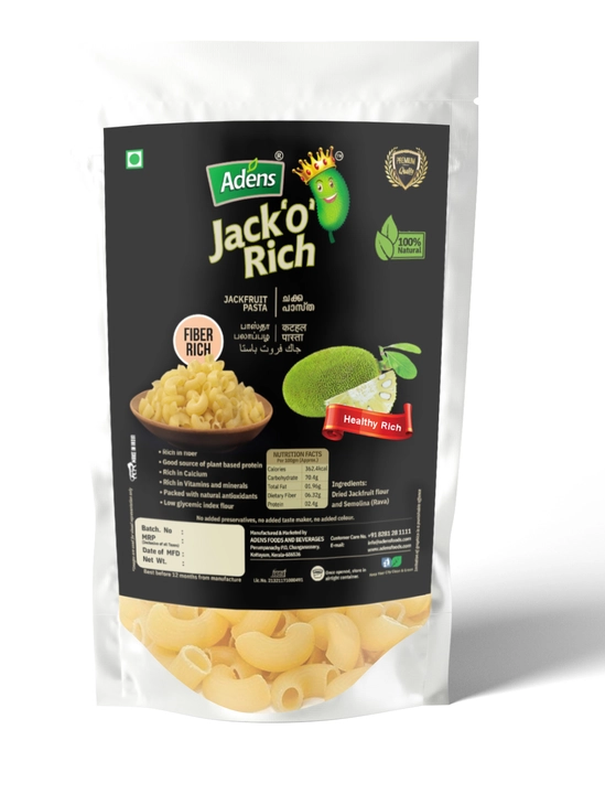 ADENS Jack 'O' Rich Jackfruit Pasta 250gm uploaded by Adens Foods And Beverages on 10/12/2022