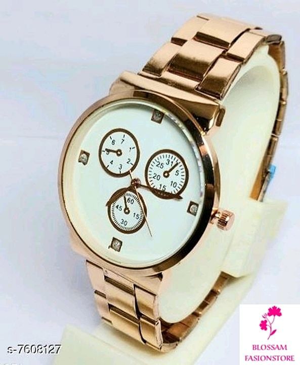 Metal watch uploaded by Blossam fasion wholesaler on 1/8/2021