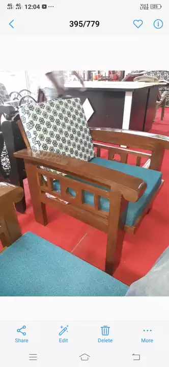 Sagwaan sofa roking chair t poy uploaded by Woodan farnichur on 10/12/2022