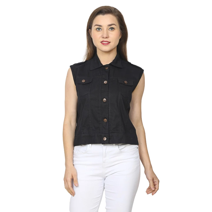 Product image of Women cotton sleeveless jacket, price: Rs. 195, ID: women-cotton-sleeveless-jacket-0573e503
