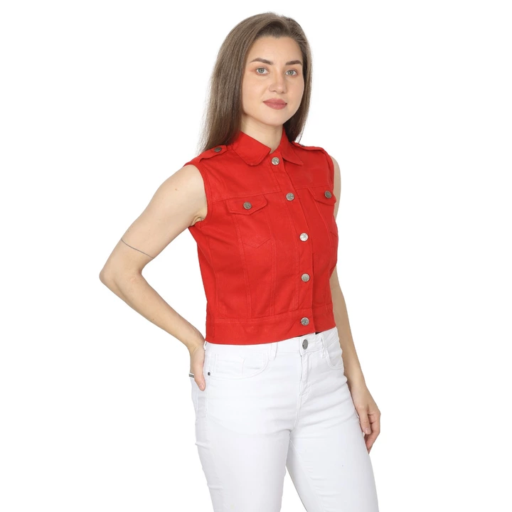 Product image of Women cotton sleeveless jacket, price: Rs. 195, ID: women-cotton-sleeveless-jacket-6ca5a923