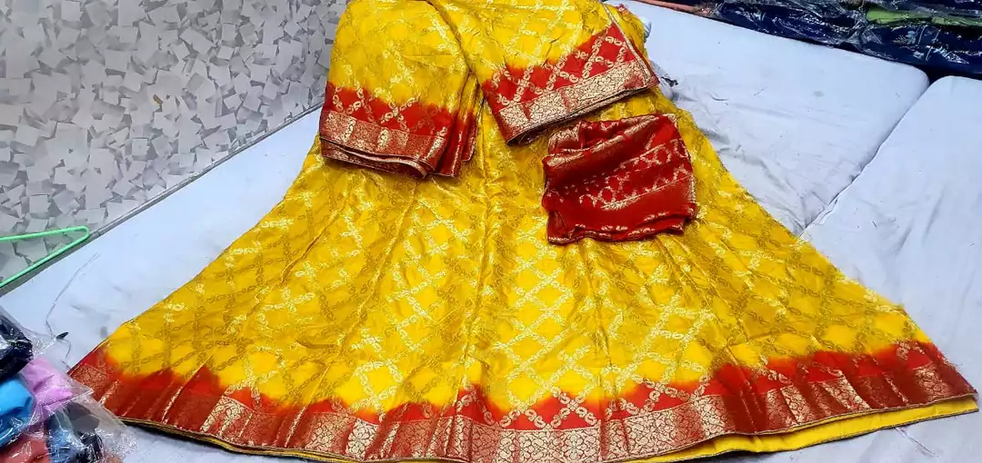 😍😍🥳 *ORR PRICE DOWN WITH FULL STICHED WITH FULL TOUCH LINING LAHENGA*🥰🥰🥰🥰

*Rajasthani Bandhe uploaded by business on 10/12/2022