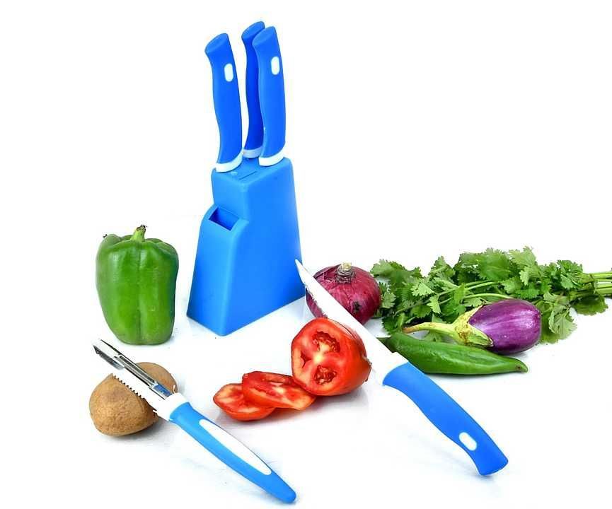 Pure Abs & Stainless Steel Knife set with Stand  uploaded by Balaji Enterprise  on 1/8/2021