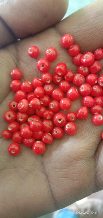 Red raund matry 5mm uploaded by Indin beads trader on 10/13/2022