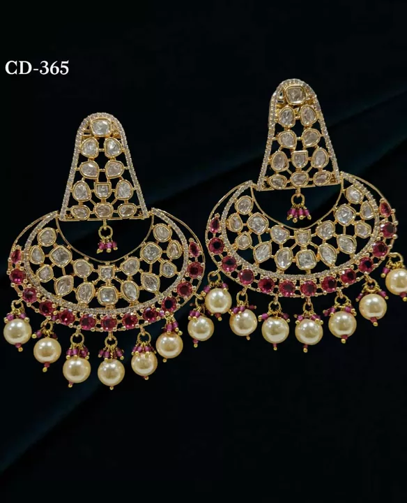 Kundan earrings uploaded by business on 10/13/2022