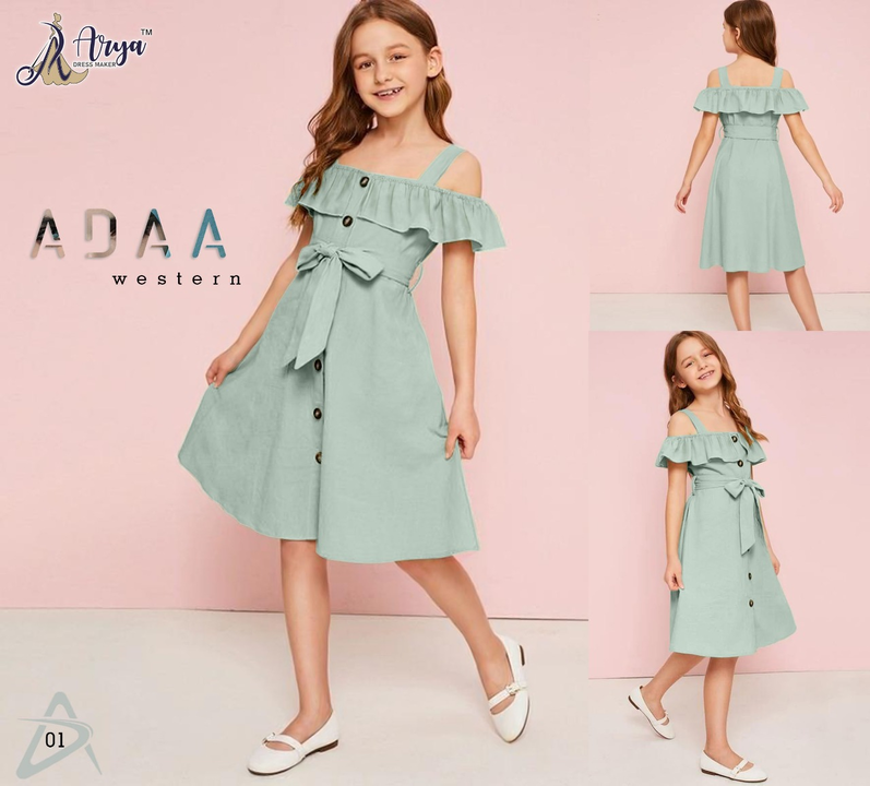 Post image ADAA KID'S
£- Off shoulder frock
£- Colour- 4
£- Fabric- Penguin Lycra
£- Size 
     Year    =   size 
     👉5 to 6   =    23"
     👉6 to 7   =    24"
     👉7 to 8   =    26"
     👉8 to 9   =    28"
     👉9 to 10 =    30"
     👉10 to 11 =  32"
     👉11 to 12 =    34"
 - Good Quality 👌👍

- For More Details and Updates, Kindly WhatsApp Us On 9023727351 🥰💫