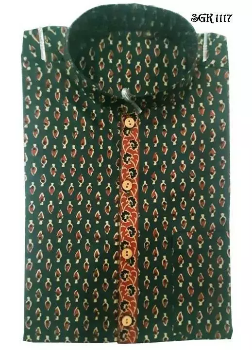 Cotton printed mens short kurtas  uploaded by business on 10/13/2022