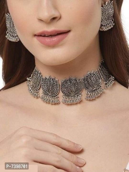 Oxidized necklace  uploaded by Alisa Jewellery on 10/14/2022