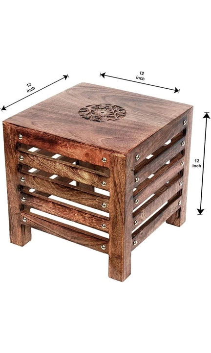Wooden stool  uploaded by AZ Wood Art Mart on 10/14/2022