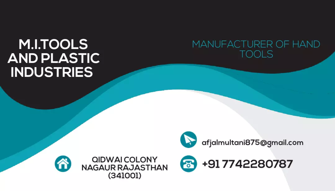 Visiting card store images of M.I.TOOLS AND PLASTIC INDUSTRIES