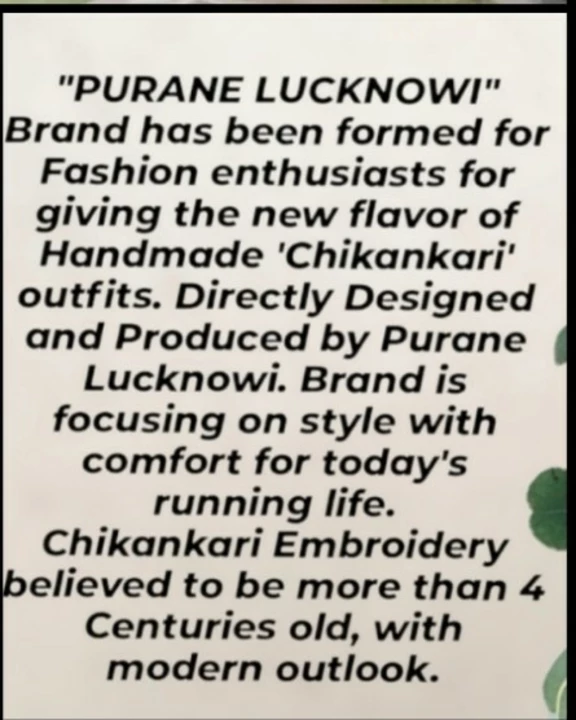 Factory Store Images of Purane Lucknowi