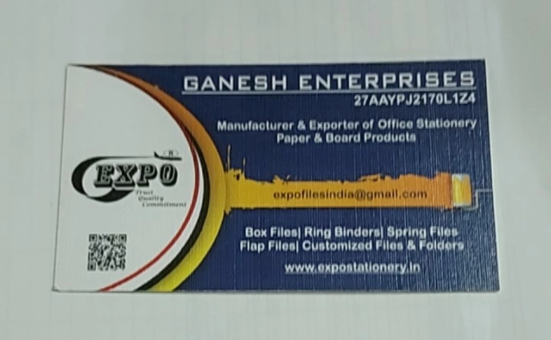 Visiting card store images of Ganesh Enterprises