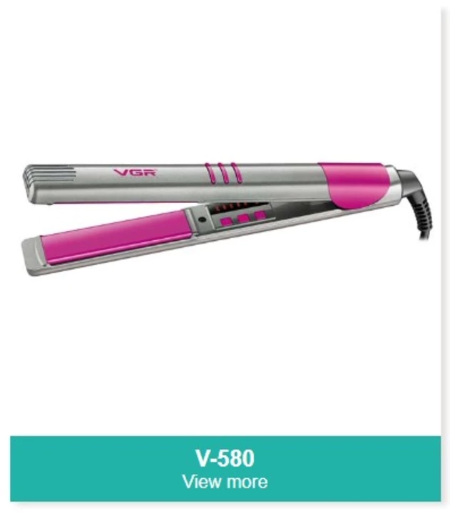 VGR V580  Company for pink colour and Hairstyle straightener for women uploaded by Sparsh Collection on 10/14/2022