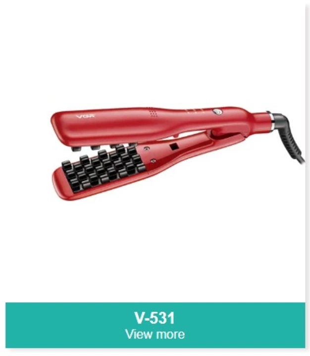 VGR Hair straightener comb stylish latest design for women  uploaded by Sparsh Collection on 10/14/2022