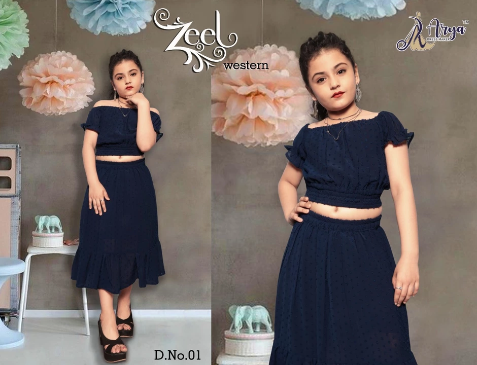 Post image 👧 ZEEL KID'S 👧
£- 2 pis
£- Top and skirts 
£- Colour- 4
£- Fabric - Stone Butty  important
£- Size 
       Year         =   size 
     - 5 to 6     =    23"
     - 6 to 7     =    24"
     - 7 to 8     =    26"
     - 8 to 9     =    28"
     - 9 to 10   =    30"
     - 10 to 11 =    32"
     - 11 to 12 =    34"

   GOOD QUALITY 👌👌

   FOR MORE DETAILA AND UPDATES, KINDLY CALL OR WHATSAPP US ON 9023727351 🥰🥰🥰