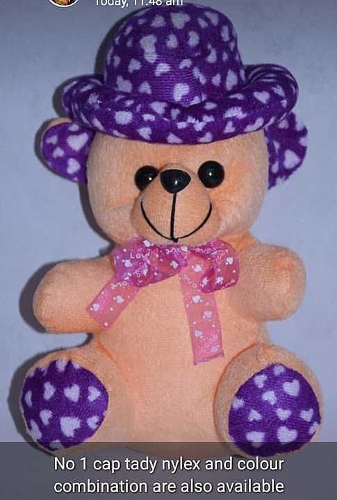 Cap teddy uploaded by Om soft toys  on 1/9/2021