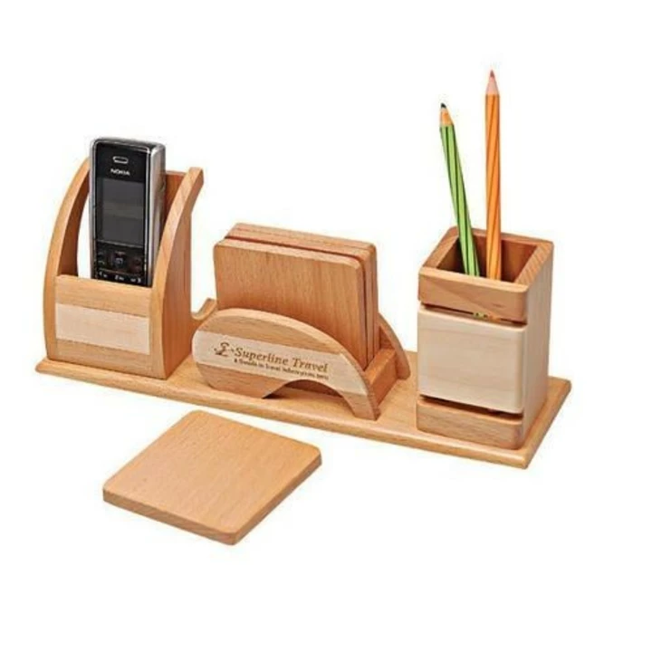 Office wooden table stand uploaded by business on 10/14/2022