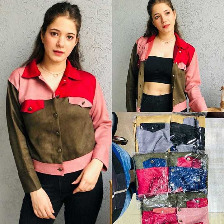 All new jacket 
Soft Suede fabric 
Qulity ❤️
Till 36 bust
18 length uploaded by Interesting brands on 6/29/2020