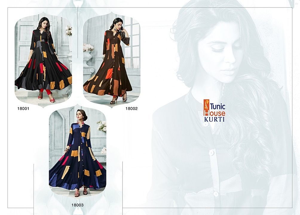 Saysa - Gown Style Long Kurti uploaded by Neha fashion on 6/29/2020