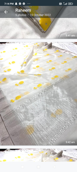 Product uploaded by Aahil  chanderi handloom saree on 10/15/2022