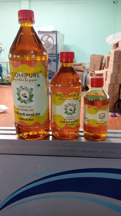 Kacchi ghani mustard oil uploaded by Bhoomipureoils on 10/15/2022