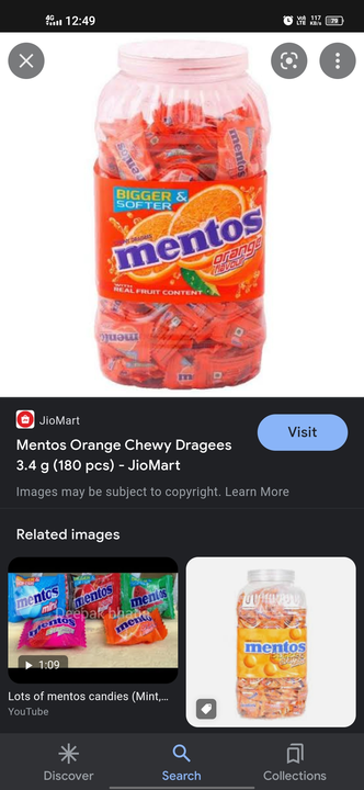 Post image I want 20 Jar of Mentos orange flavour toffee  at a total order value of 3000. Please send me price if you have this available.