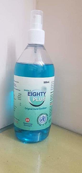 500 ml eighty plus hand sanitaizer uploaded by business on 1/9/2021
