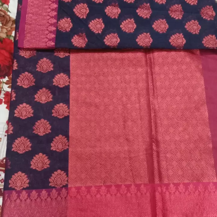 Cotton sarees with copper Zari booti  uploaded by business on 10/15/2022