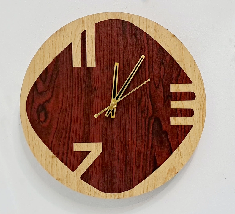 Three cut wall clock uploaded by business on 10/15/2022