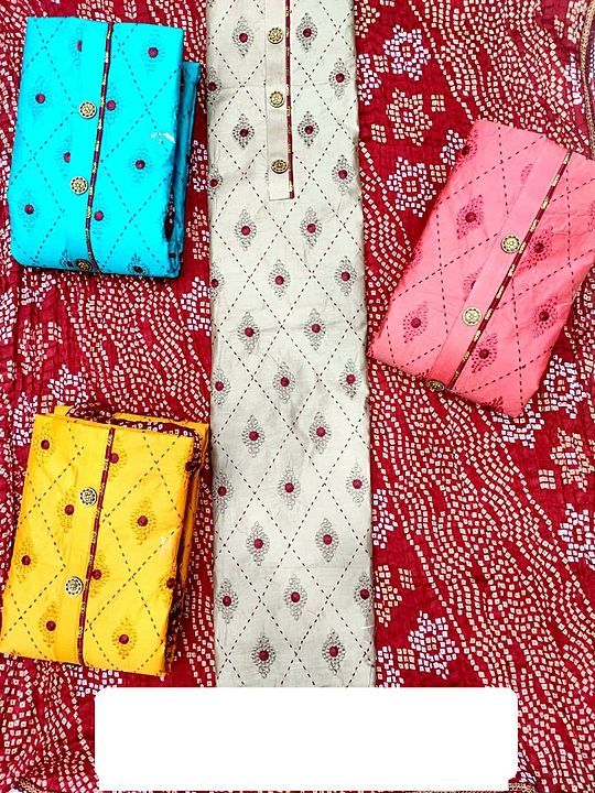 Girlish heavy glace top bottom with silk bandhni dupatta uploaded by business on 1/10/2021