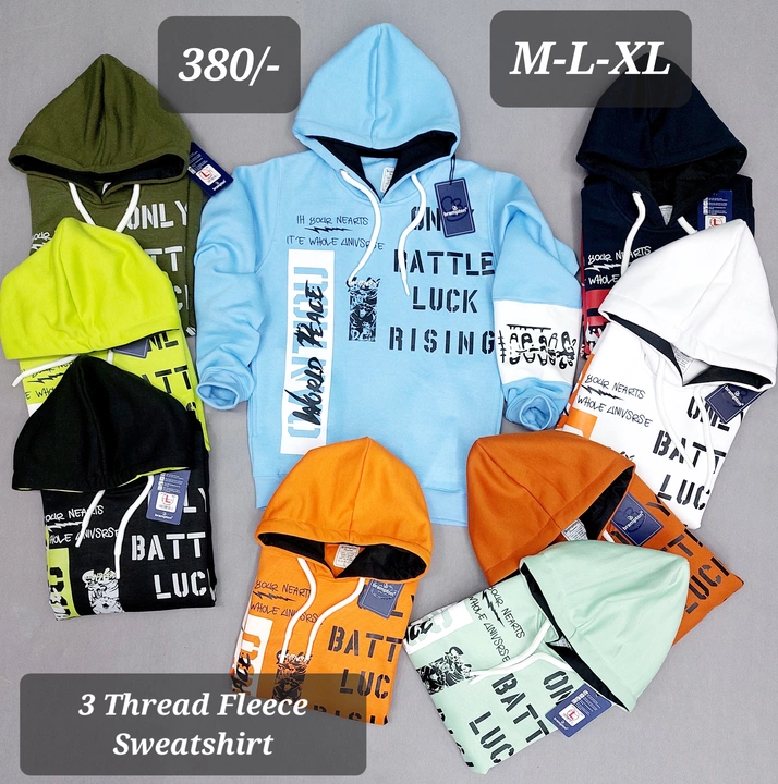 3 thread hoodie sweatshirt  uploaded by business on 10/15/2022