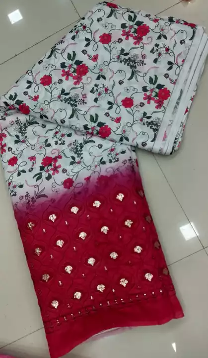 MUSLIN DIGITAL PRINT WITH EMBROIDERY WORK  uploaded by MAA TEXO FINE on 10/16/2022