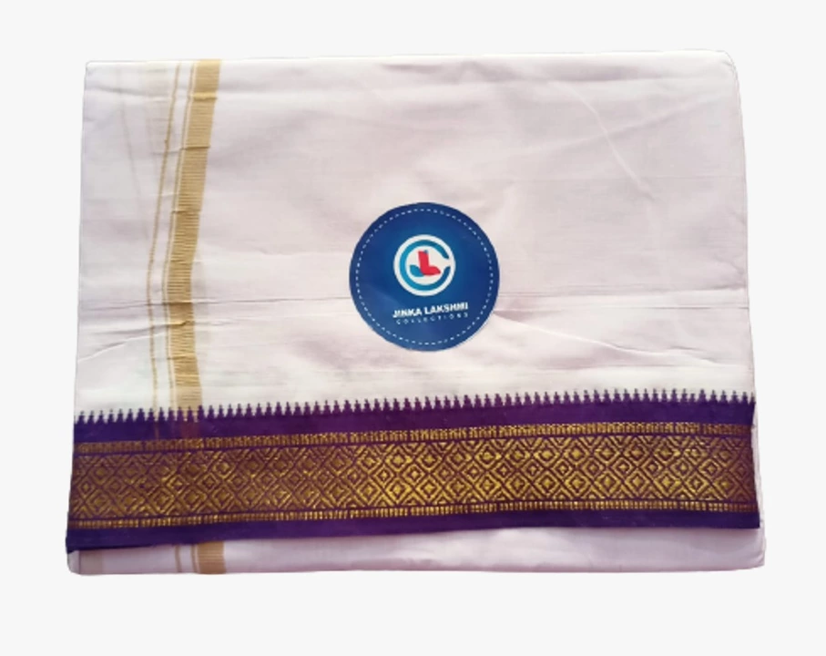 Cotton Dhoti 4 meters Unstitched uploaded by business on 10/16/2022