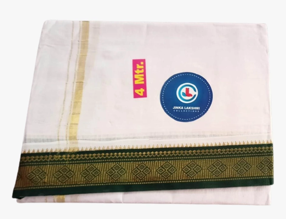 Cotton Dhoti 4 meters Unstitched uploaded by business on 10/16/2022
