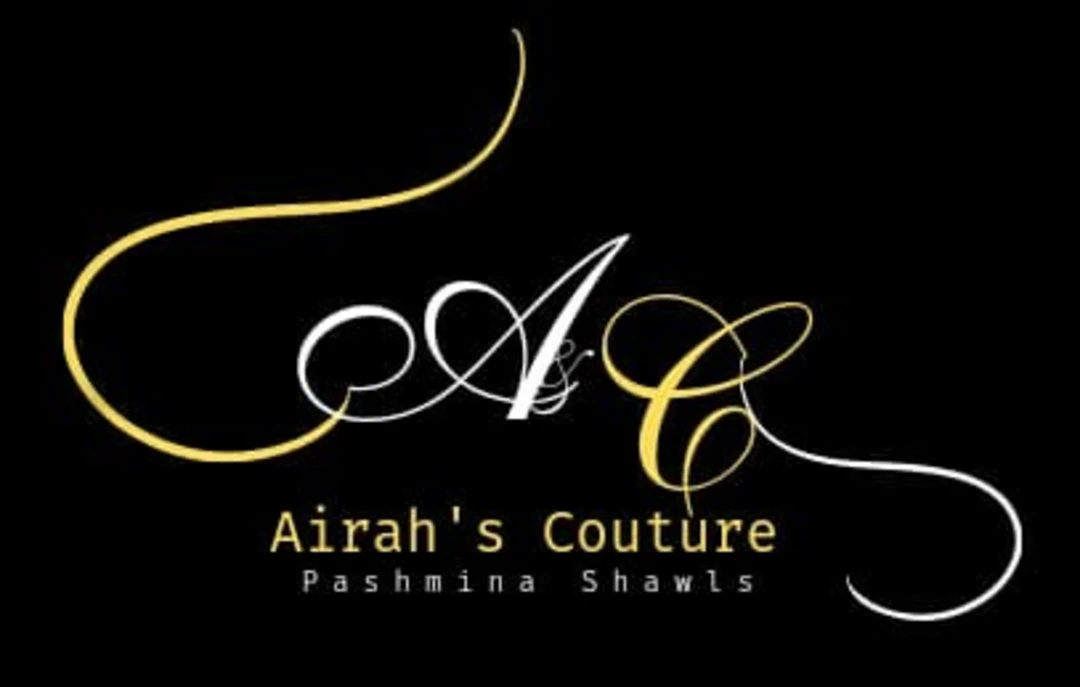 Visiting card store images of Airah's Couture (Pashmina)