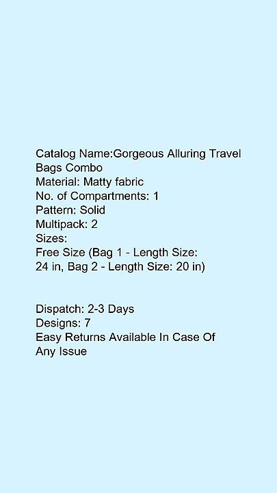 Travel bag uploaded by Sale 24 on 1/10/2021