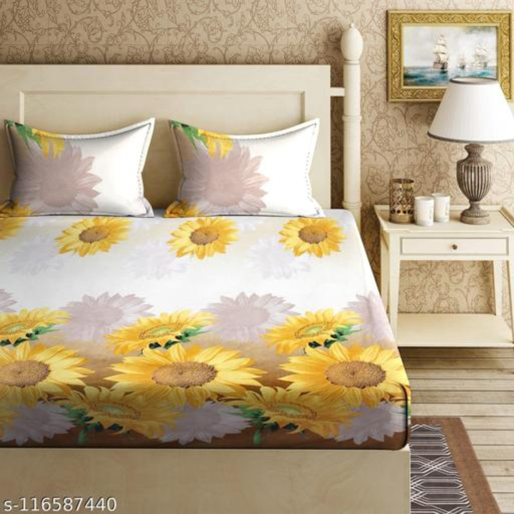 3D Print 120 TC Microfiber Double Bedsheet with 2 Pillow Covers (Pack of 1 Yellow Sunflowers) uploaded by Retailer on 10/16/2022