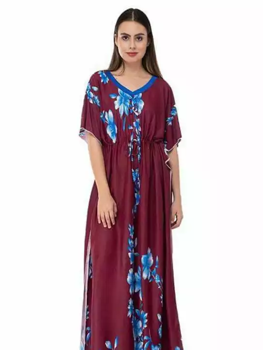 Product image of *Printed Kaftan Nighty*

*Price 350*

*Free Shipping Free Delivery*

*Fabric*: Cotton Blend Type*: G, price: Rs. 350, ID: printed-kaftan-nighty-price-350-free-shipping-free-delivery-fabric-cotton-blend-type-g-7feda9e9