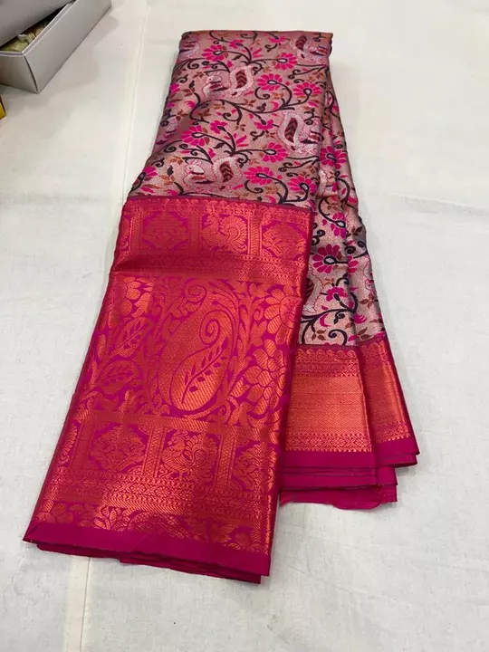 Post image Dharmavaram silk sarees with pure design