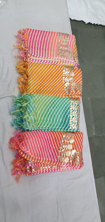 Lahariya dupatta uploaded by Shree textile 34 johri bazar jaipur on 1/10/2021