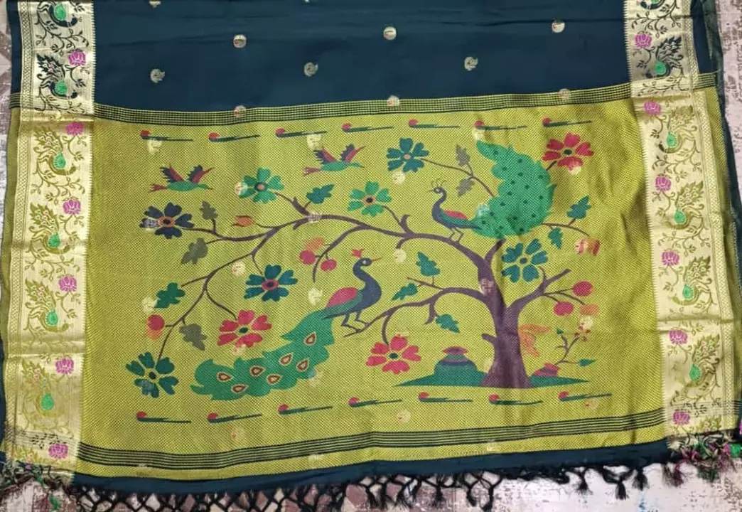 Sico Silk Jaqured Border with Digitally print pallu  uploaded by business on 10/16/2022