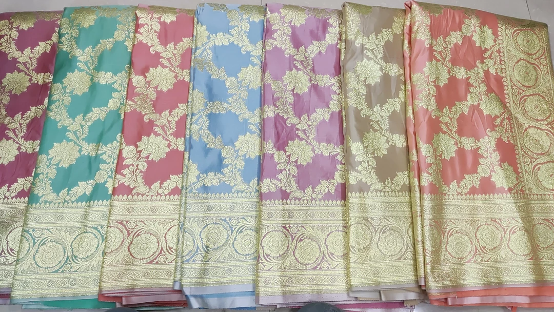 Light color katan silk saree uploaded by Banarsi saree on 10/17/2022