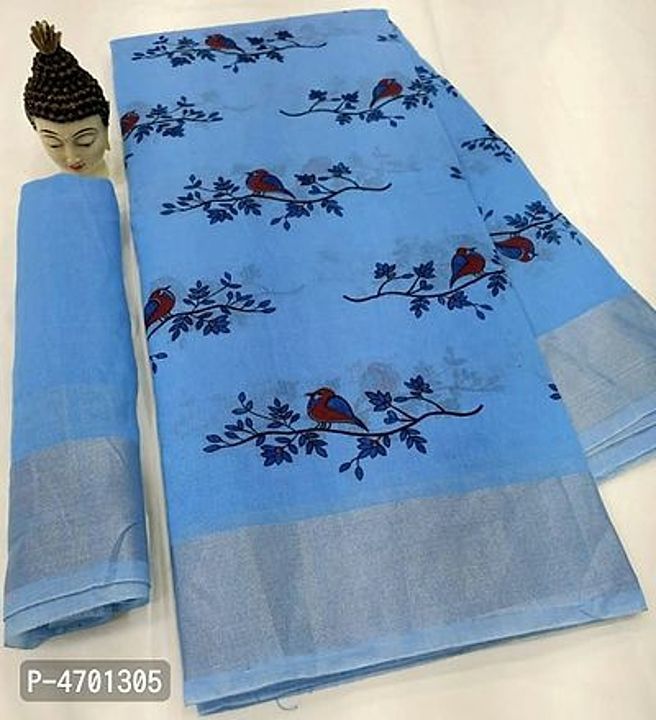 Linen Saree uploaded by business on 1/10/2021