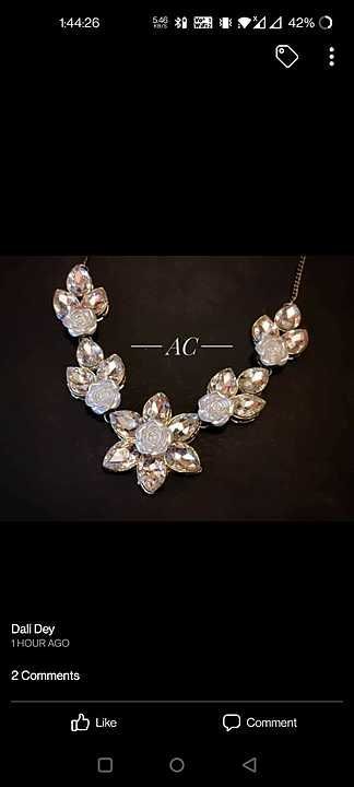 fashion Stone flower necklace uploaded by business on 1/10/2021