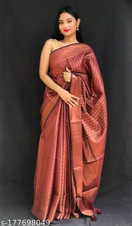 Catalog Name:*Aishani Drishya Sarees* Saree Fabric: Silk Blouse: Running Blouse Blouse Fabric: Silk uploaded by Lookielooks on 10/17/2022