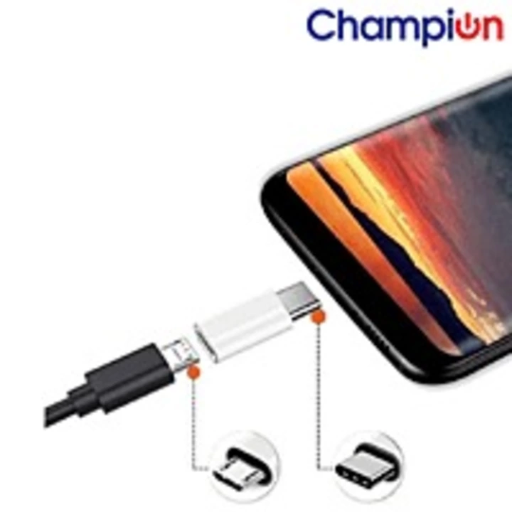 CHAMPION USB Type C Adapter,Micro USB to USB C Adapter, Data Syncing and Charging Adapter White uploaded by Techcommerce.in on 10/17/2022