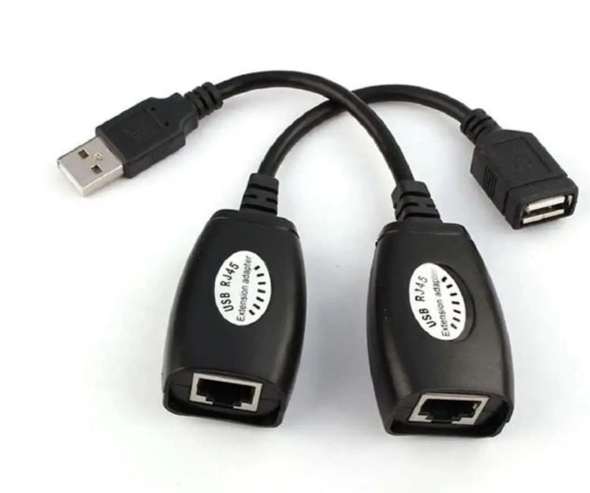 USB RJ45 Extension Adapter Up to 150 FT Length (Black) uploaded by business on 10/17/2022