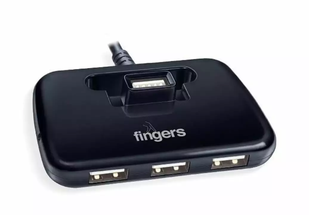 Finger's Quadrant U2.0 4-Port USB Hub (4 x USB 2.0) uploaded by Techcommerce.in on 10/17/2022
