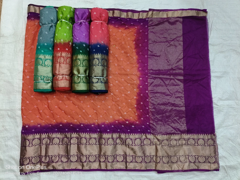 Banarasi warm silk bandhani sarees  uploaded by Ashu on 10/17/2022